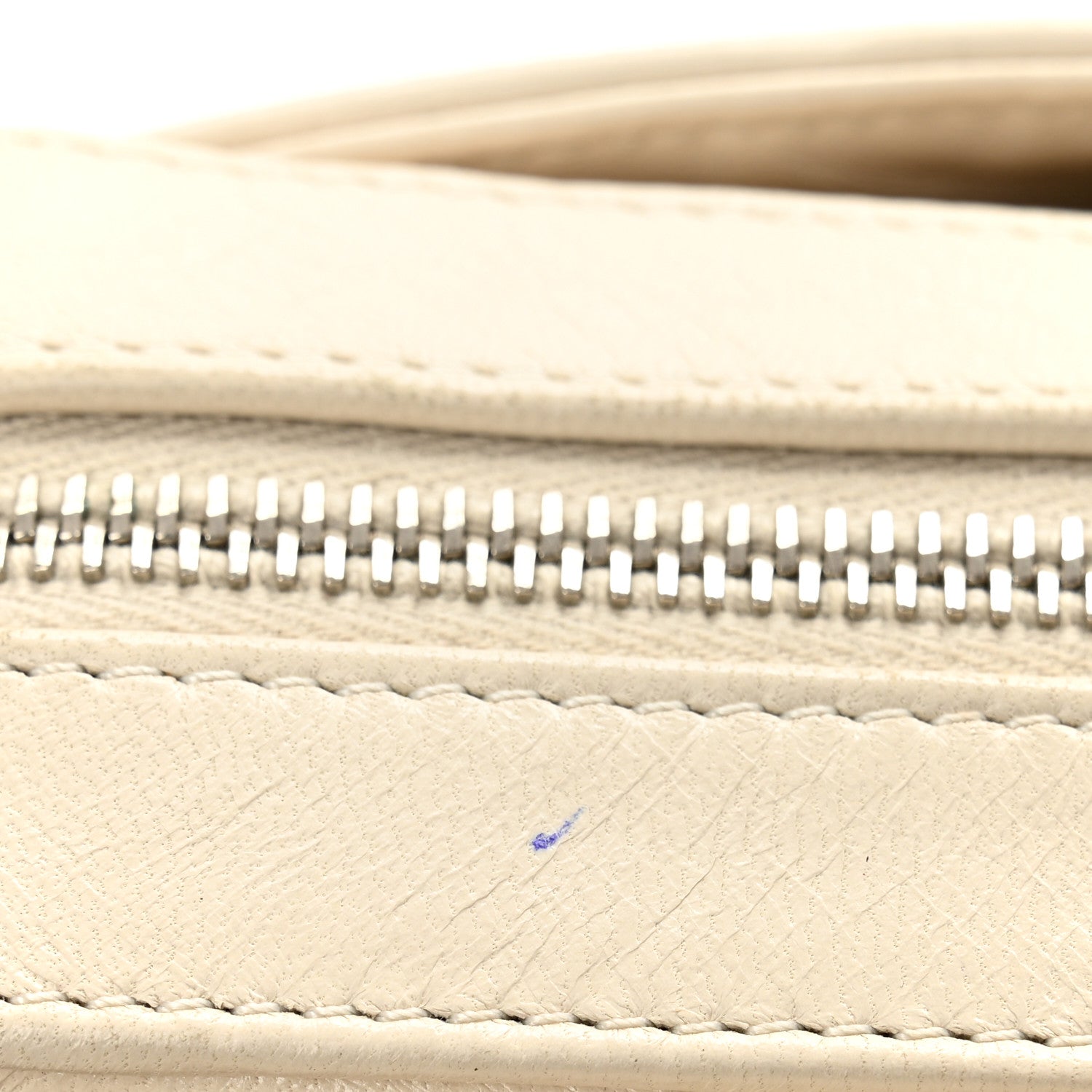 Chanel Lambskin LAX East West Shoulder Bag Ivory 11 of 12