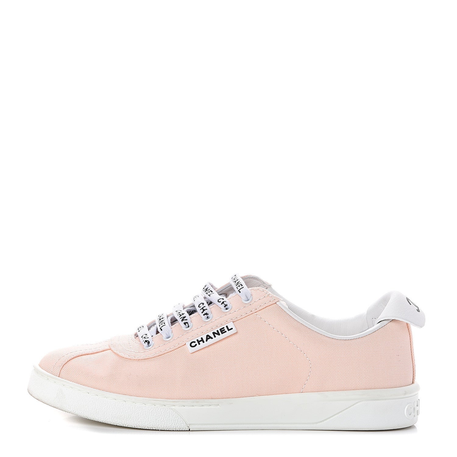 Chanel Canvas Womens Sneakers 38 Light Pink 1 of 7