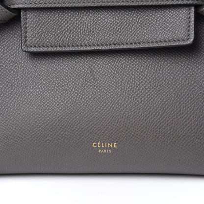 Celine Grained Calfskin Nano Belt Bag Grey 11 of 12