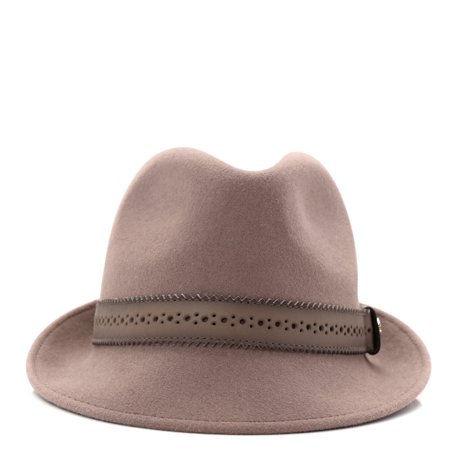 Gucci Rabbit Fur Felt Fedora Hat M Brown 3 of 8