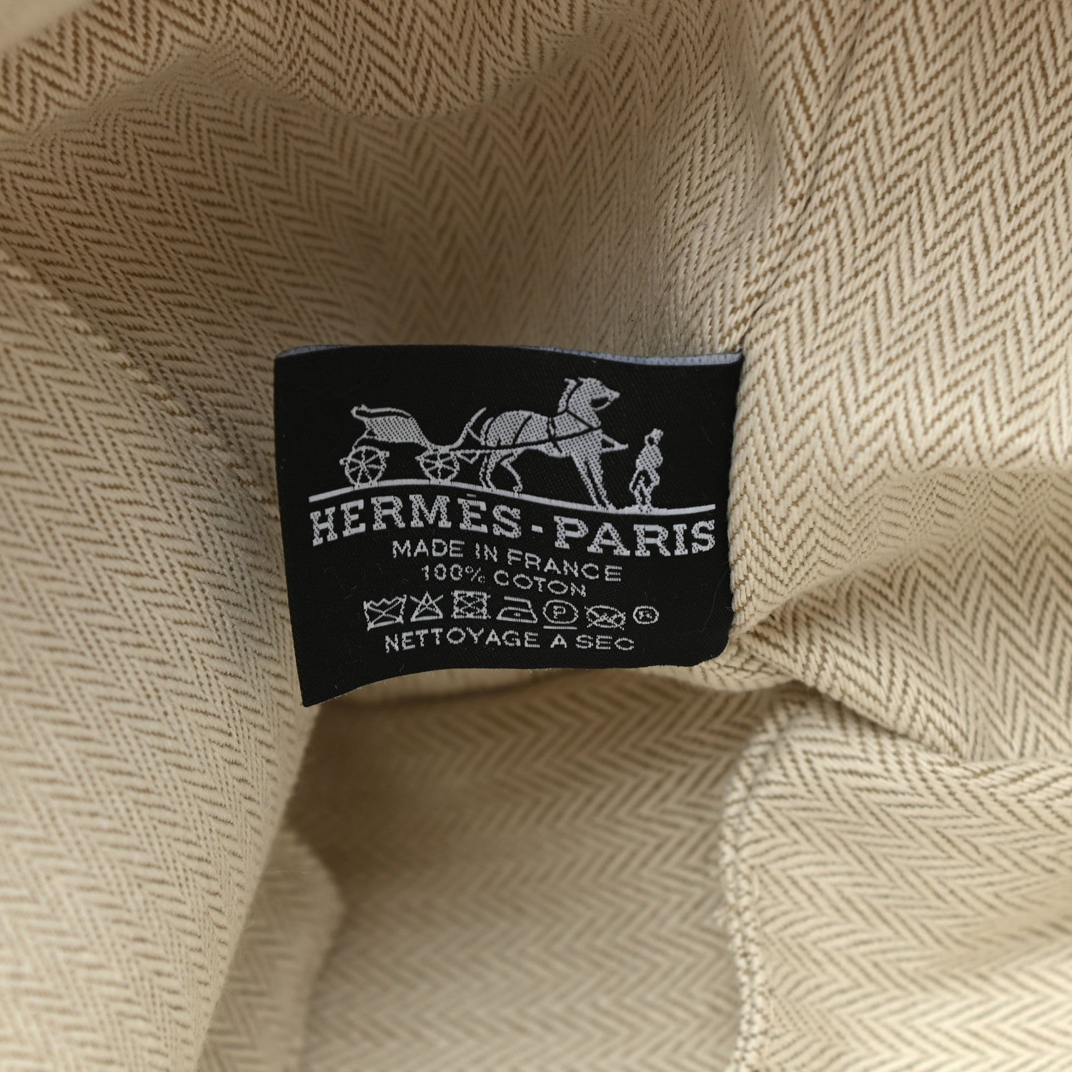 Hermes Canvas Large Bride-A-Brac Pouch Natural 6 of 6