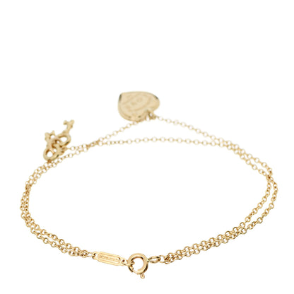 Tiffany 18K Yellow Gold Return To Tiffany Love Heart Tag Key Bracelet 2 of 5