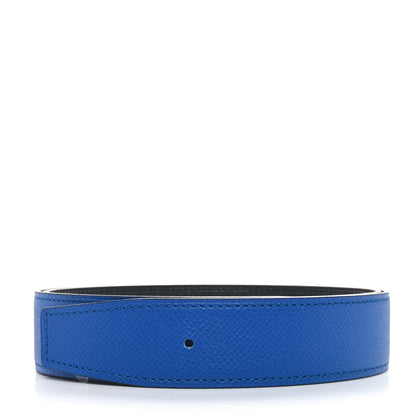 Hermes Epsom 32mm Belt Strap 80 32 Bleu Electrique Black 1 of 5