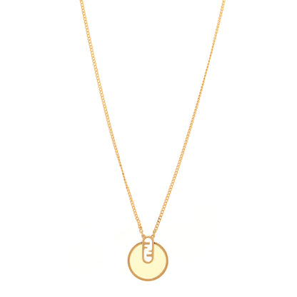 Fendi Metal Necklace Gold 1 of 7