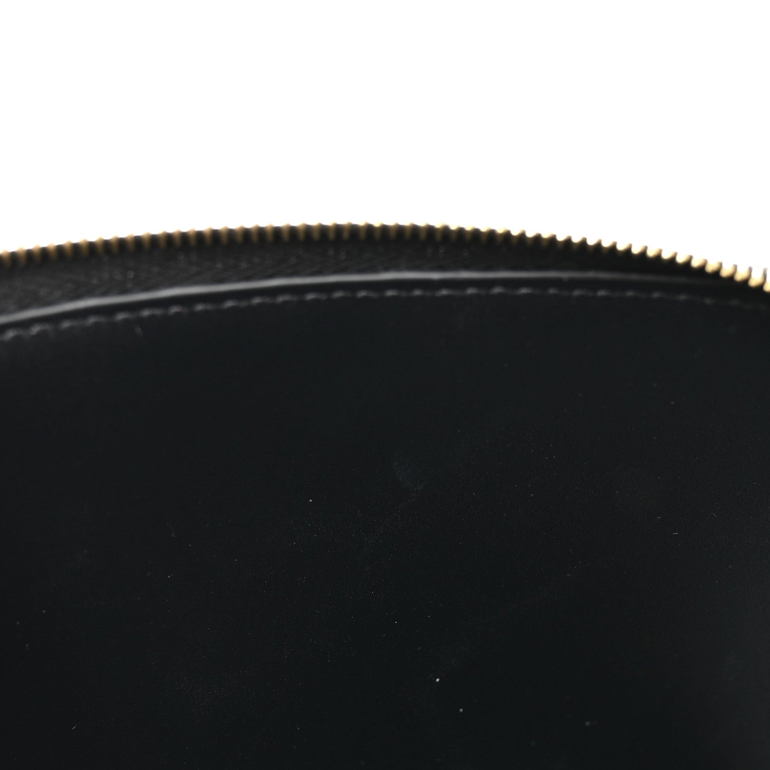Celine Smooth Calfskin Cuir Triomphe Clutch on Chain Black 10 of 11