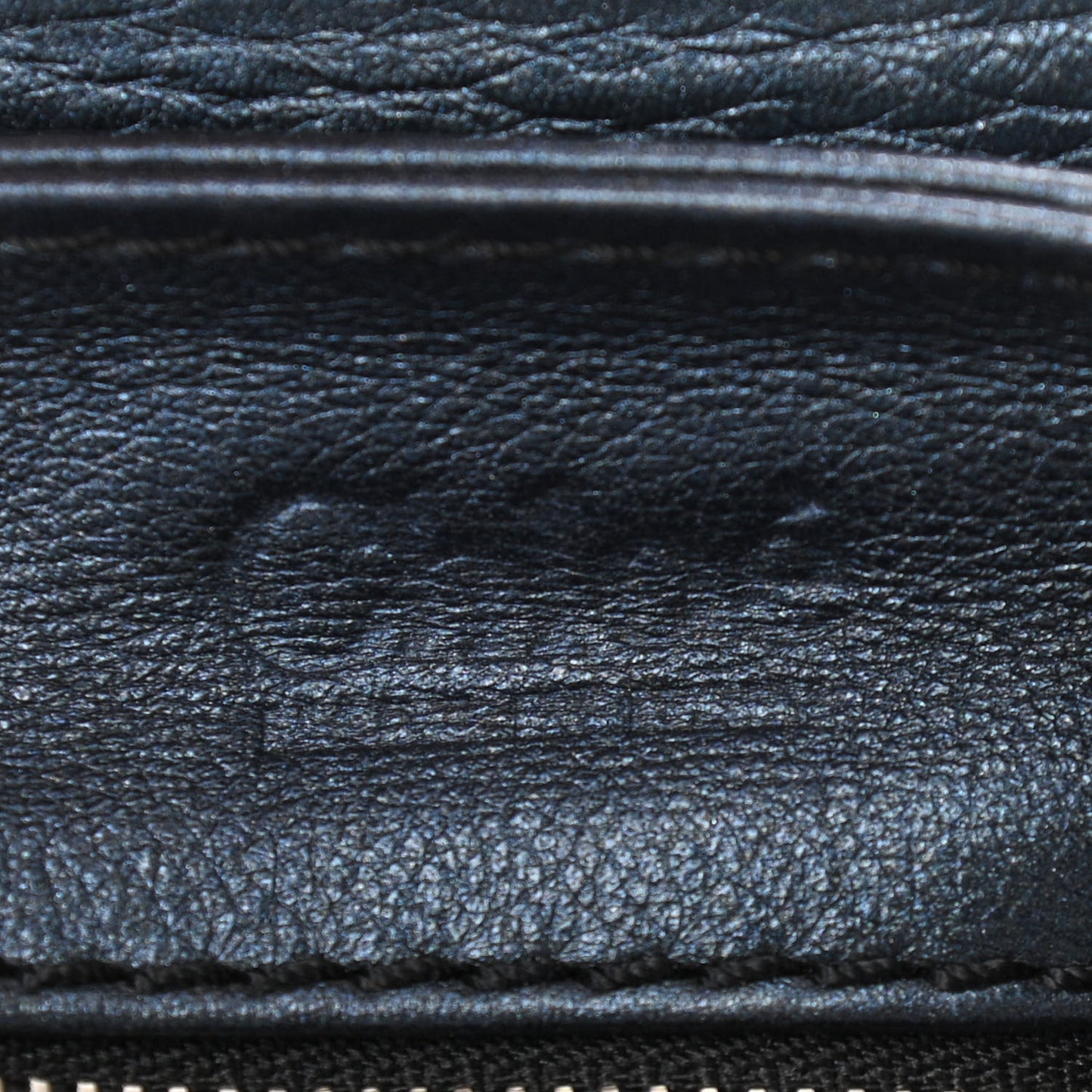 Metallic Calfskin Medium Paddington Satchel Blue