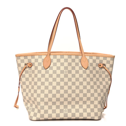 Louis Vuitton Damier Azur Neo Neverfull MM Rose Ballerine 3 of 12