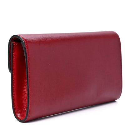 Gucci Textured Calfskin Torchon GG Broadway Envelope Clutch Romantic Cherry 3 of 12