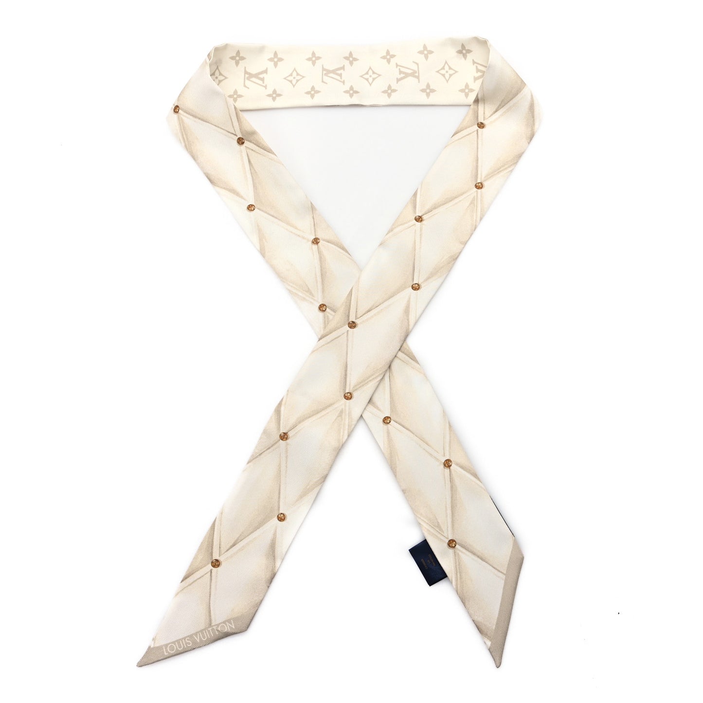 Silk Monogram Malletage BB Bandeau Ivoire