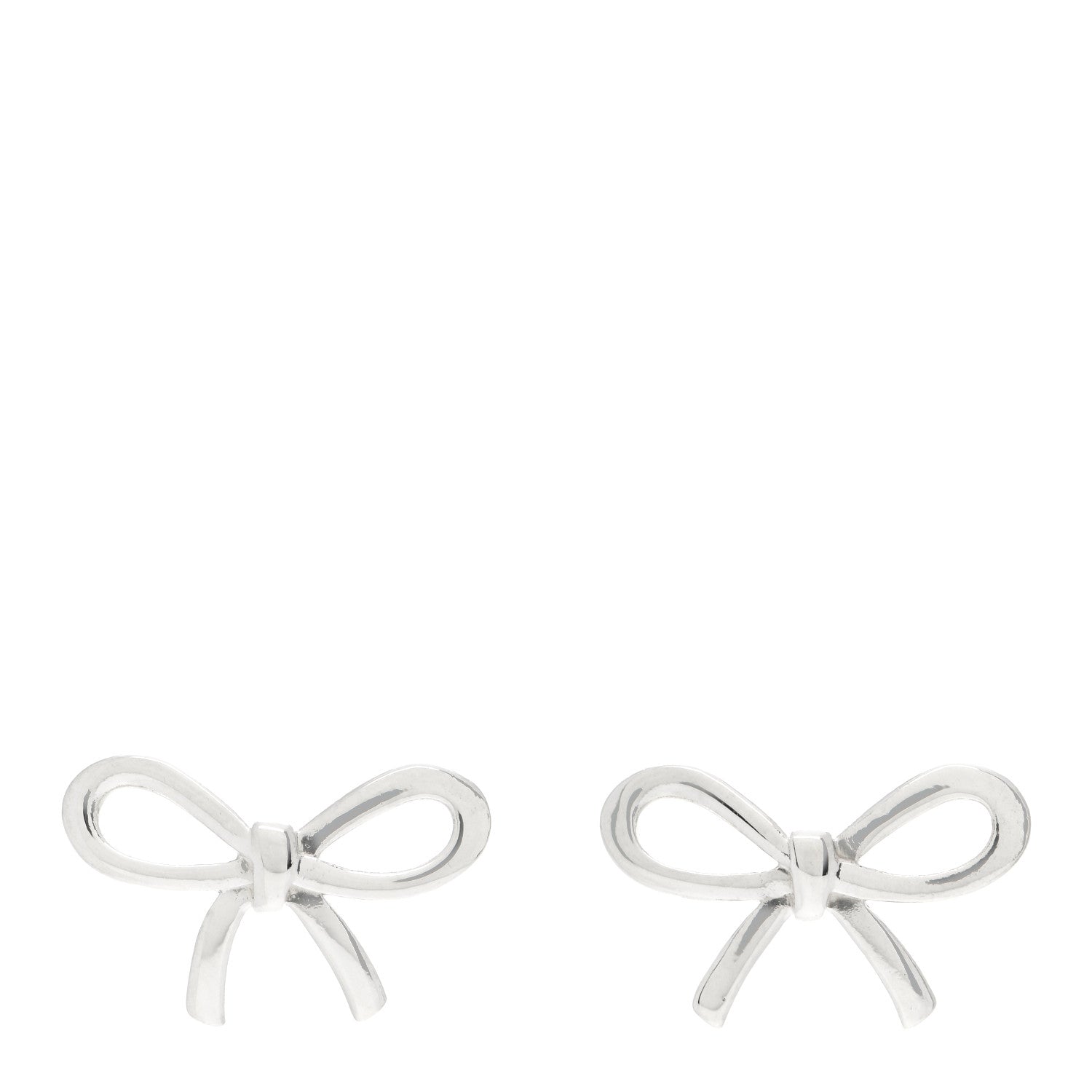 Tiffany Sterling Silver Bow Earrings 1 of 4