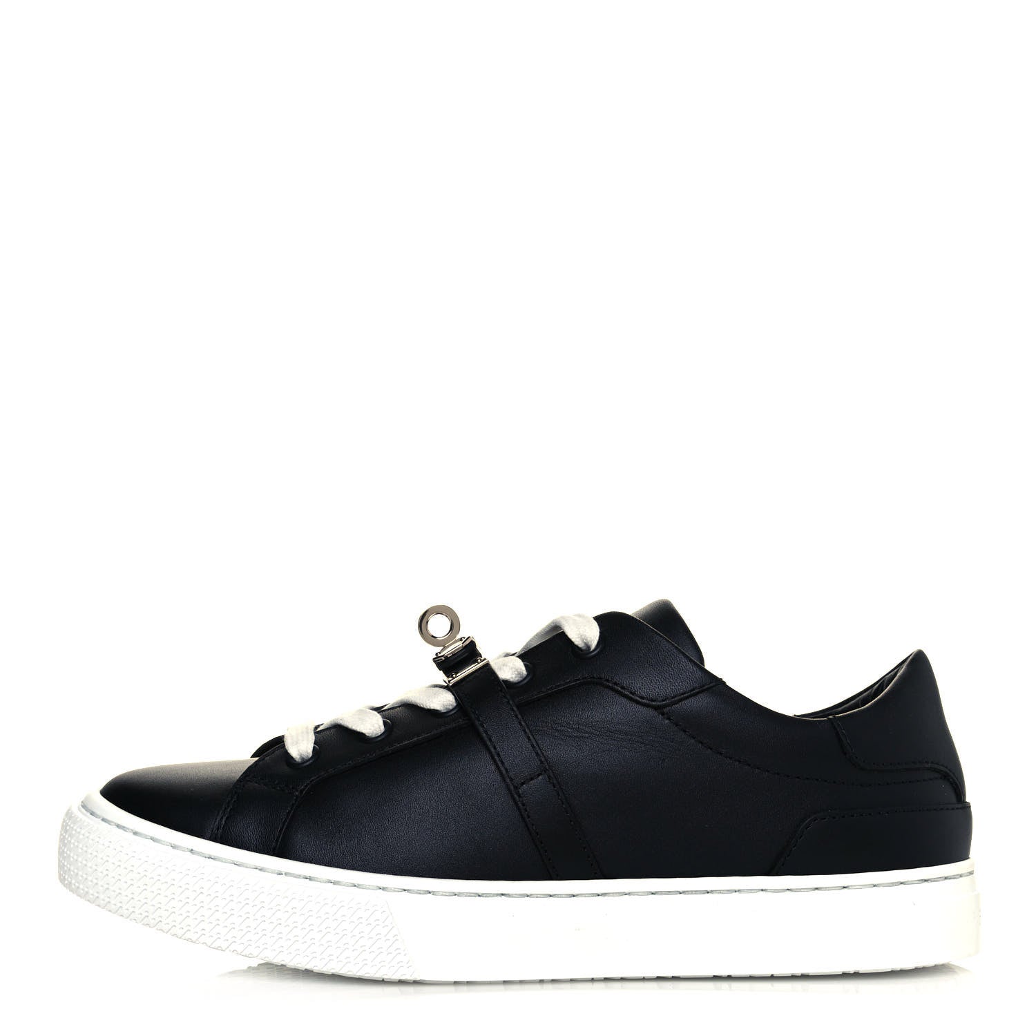 Hermes Calfskin Day Sneakers 36.5 Black 1 of 8