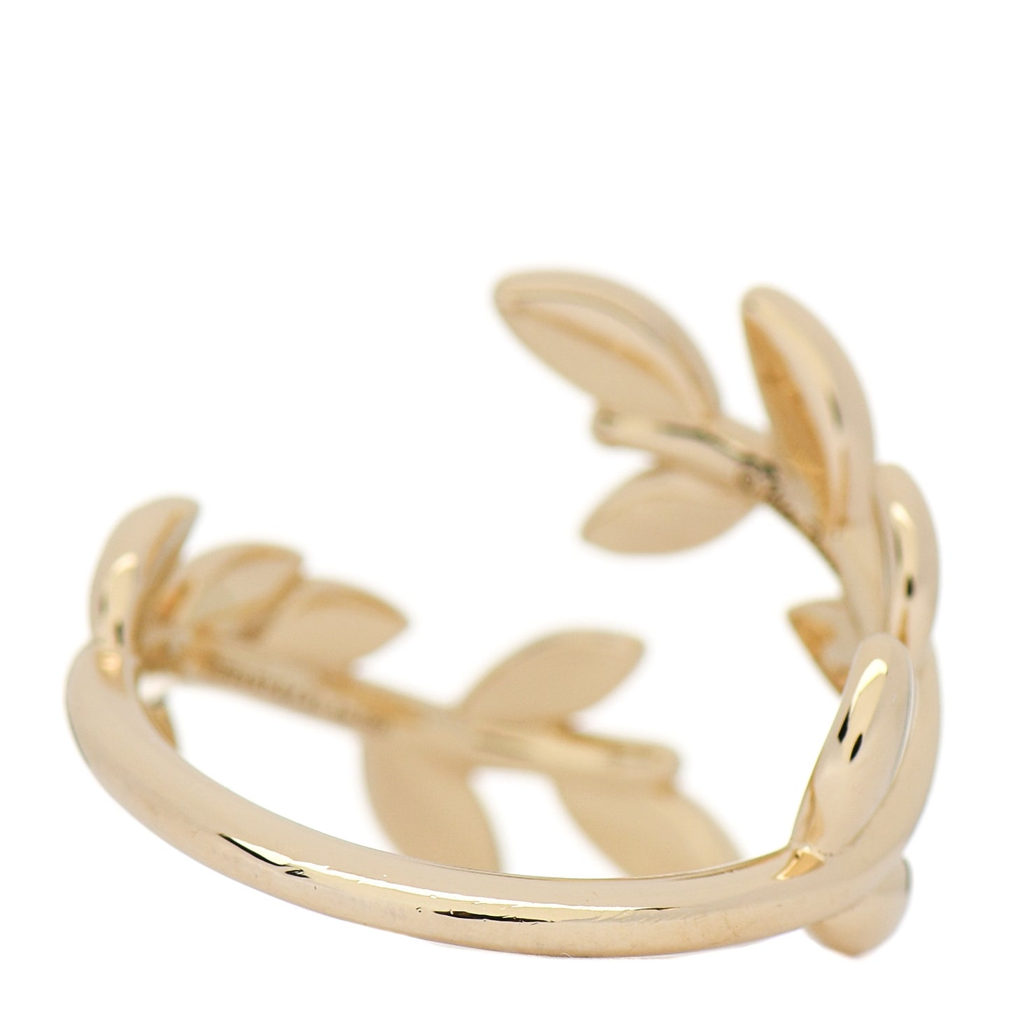 18K Yellow Gold Paloma Picasso Olive Leaf Bypass Ring 54 7