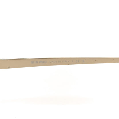 Miu Miu Metal Logo Sunglasses SMU54Z Brown 5 of 7
