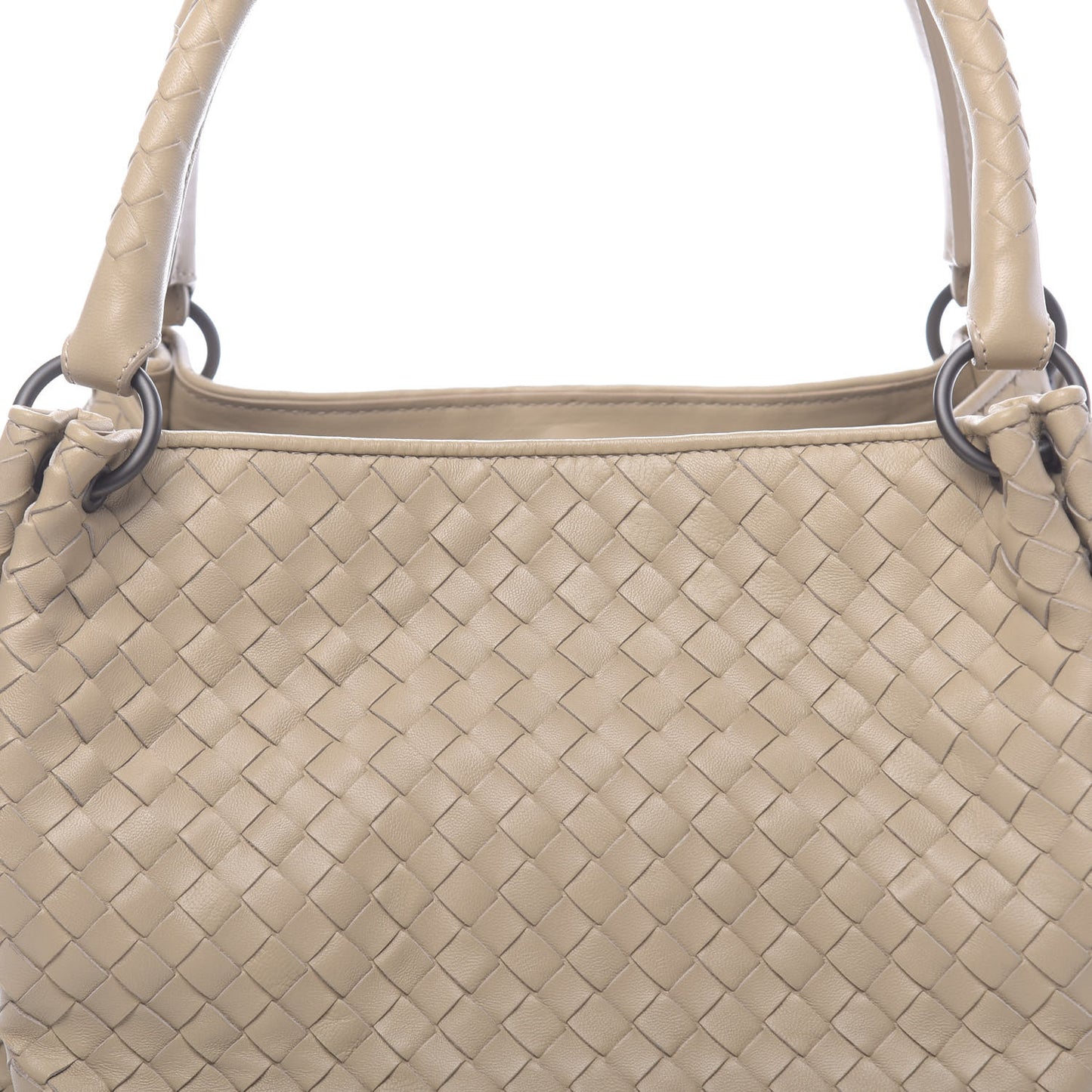 Nappa Intrecciato Medium Parachute Bag Mink