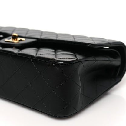 Chanel Lambskin Quilted Medium Double Flap Black 10 of 11