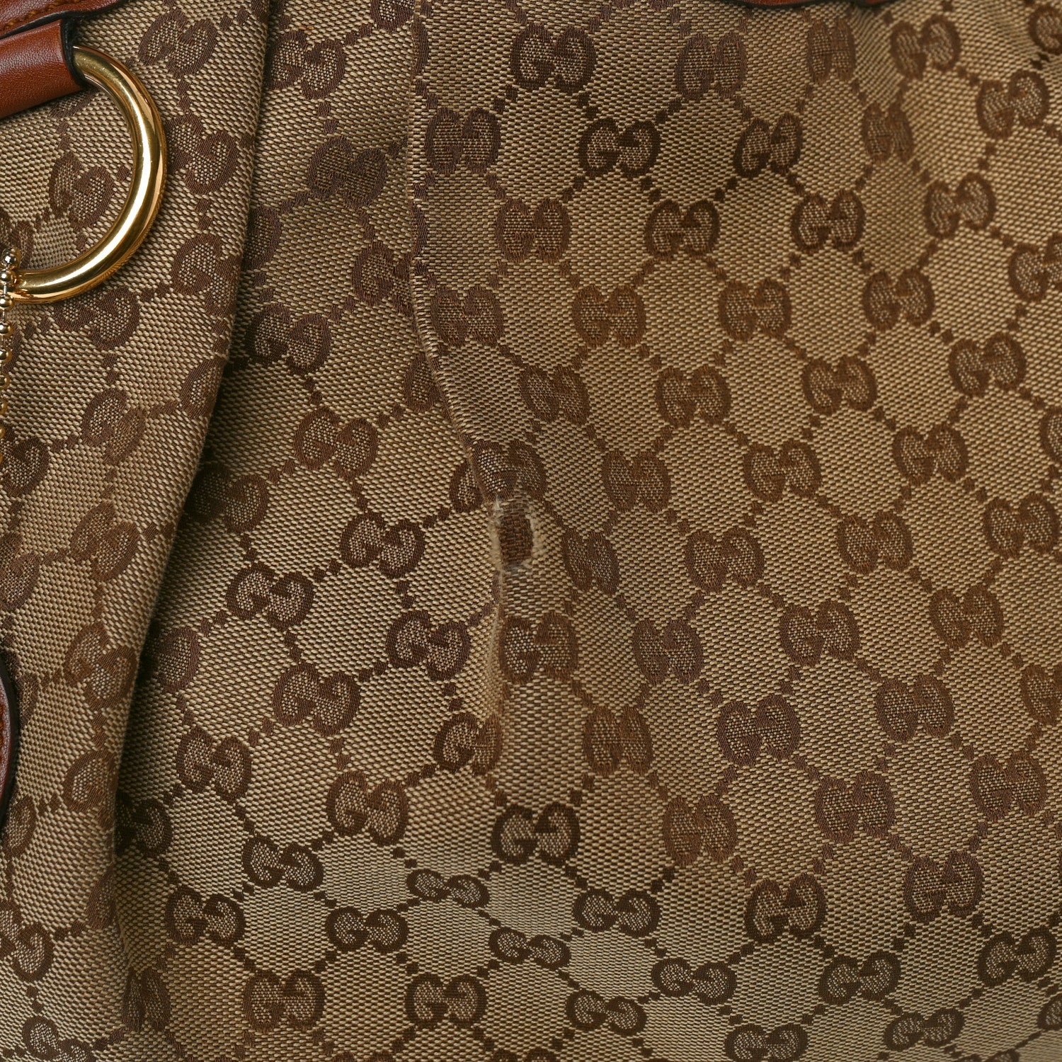 Gucci Monogram Large Sukey Tote Brown 12 of 21