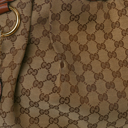 Gucci Monogram Large Sukey Tote Brown 12 of 21