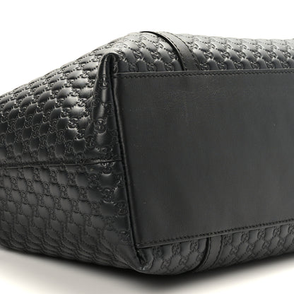 Gucci Soft Microguccissima Small Zippered Satchel Black 8 of 9