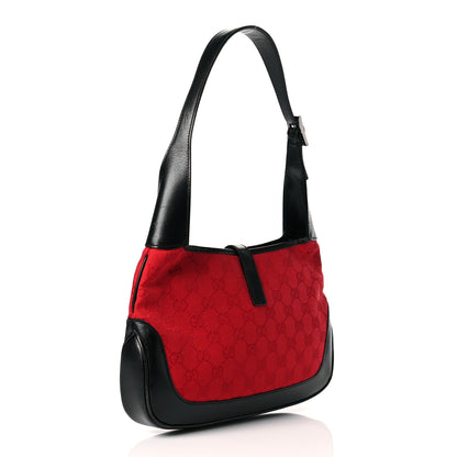 Gucci Monogram Jackie O Hobo Red 3 of 17