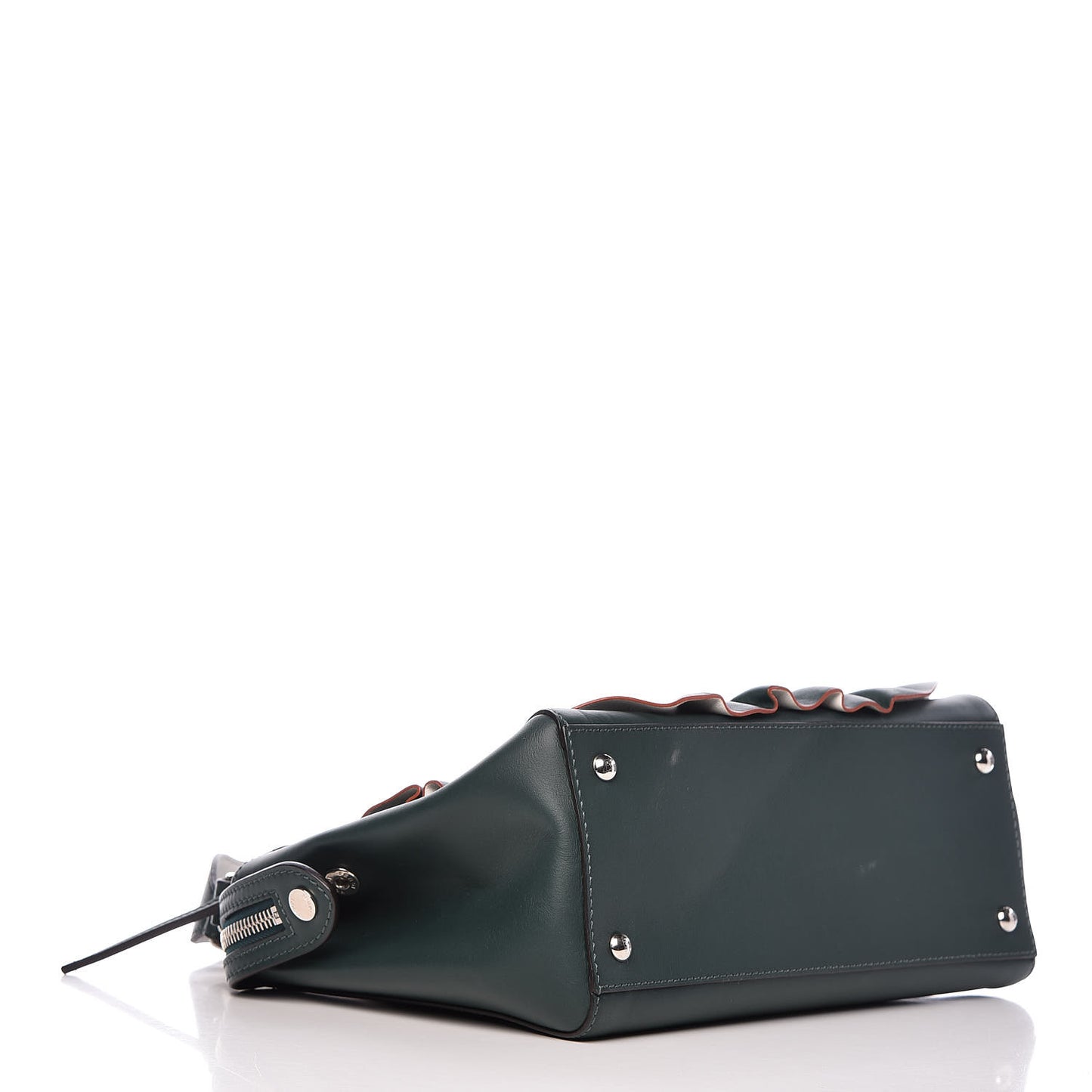 Vitello Baltico Century Dolce Waves DotCom Satchel Verde Inglese White