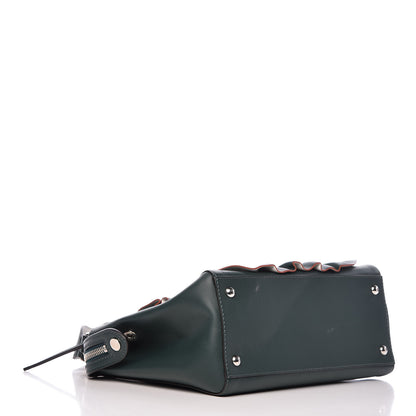 Fendi Vitello Baltico Century Dolce Waves DotCom Satchel Verde Inglese White 4 of 15