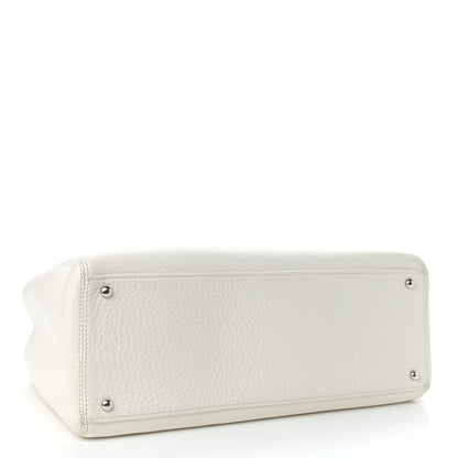 Chanel Calfskin Cerf Executive Shopper Tote White 4 of 14