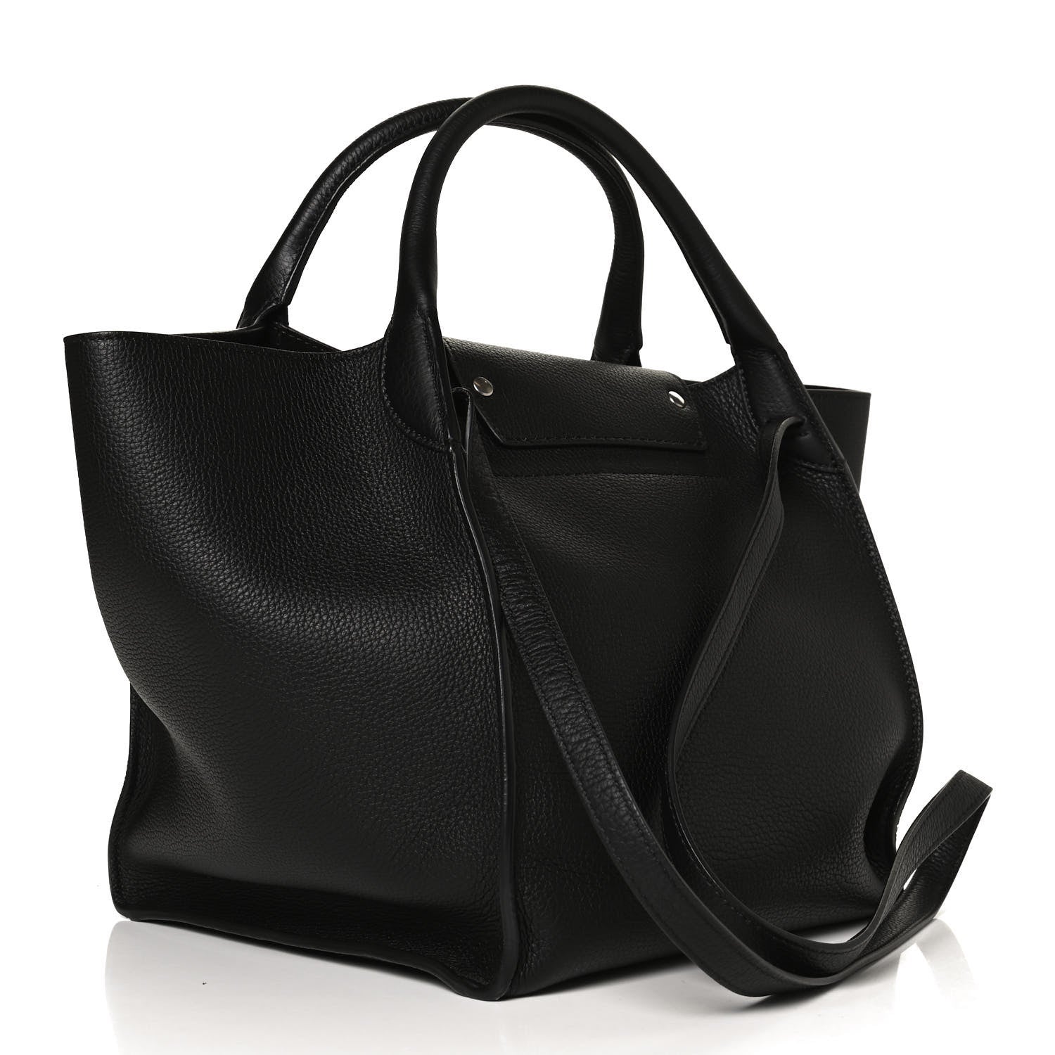 Celine Supple Grained Calfskin Small Long Strap Big Bag Black 3 of 13