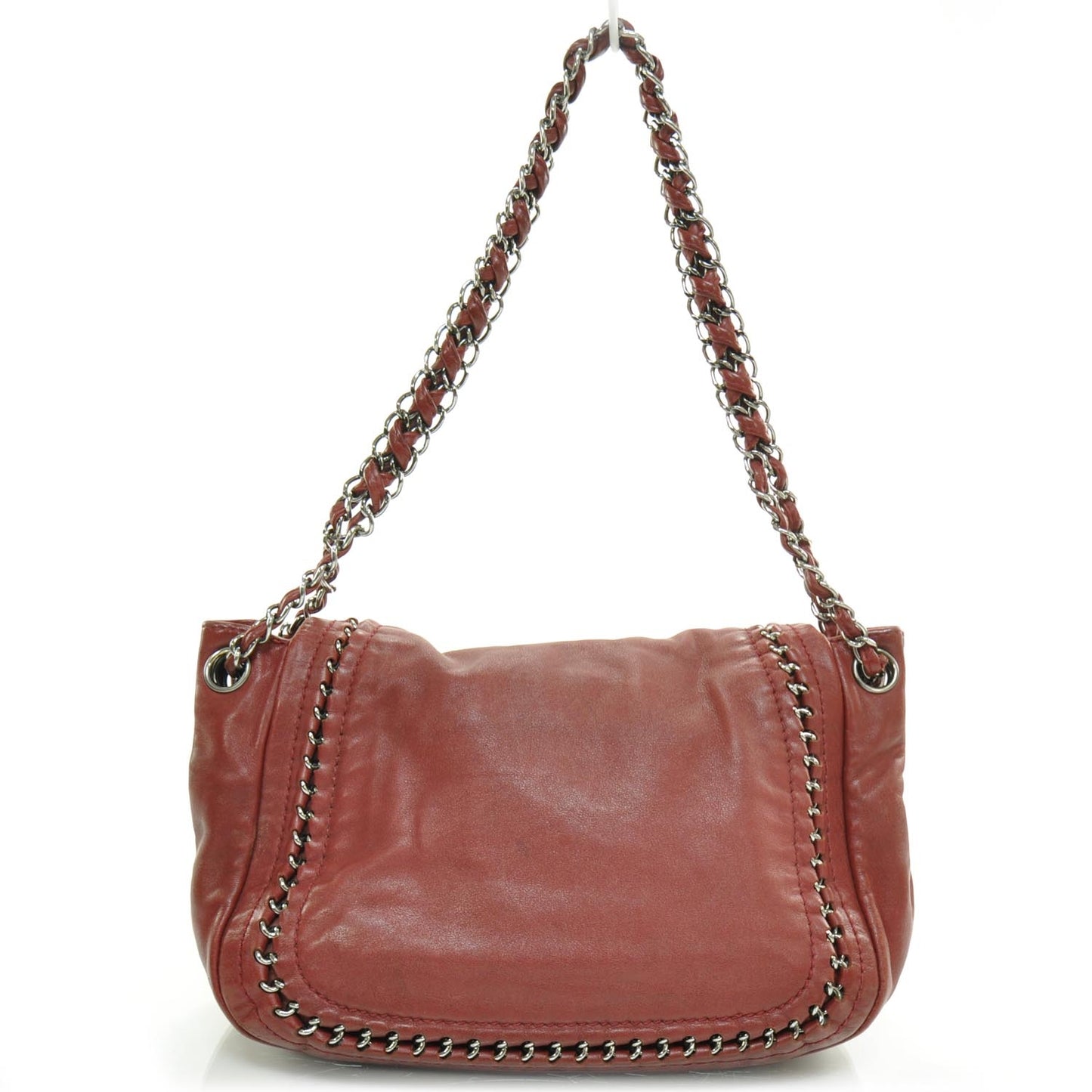 Luxe Ligne Flap Bag Red