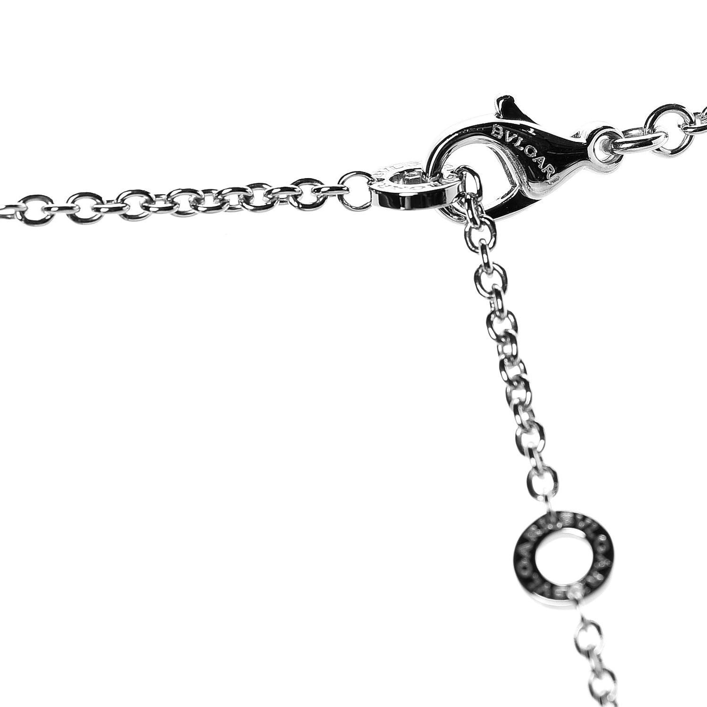18K White Gold Diamond Black Ceramic Astrale Cerchi Pendant Necklace