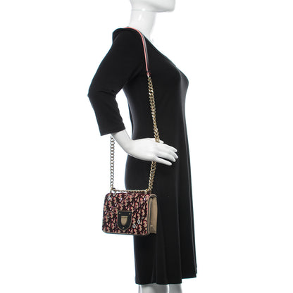 Christian Dior Velvet Crystal Small Diorama Club Flap Bag Plum 2 of 11