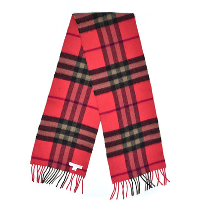 Burberry Children's Cashmere Check Scarf Pink 3 of 4