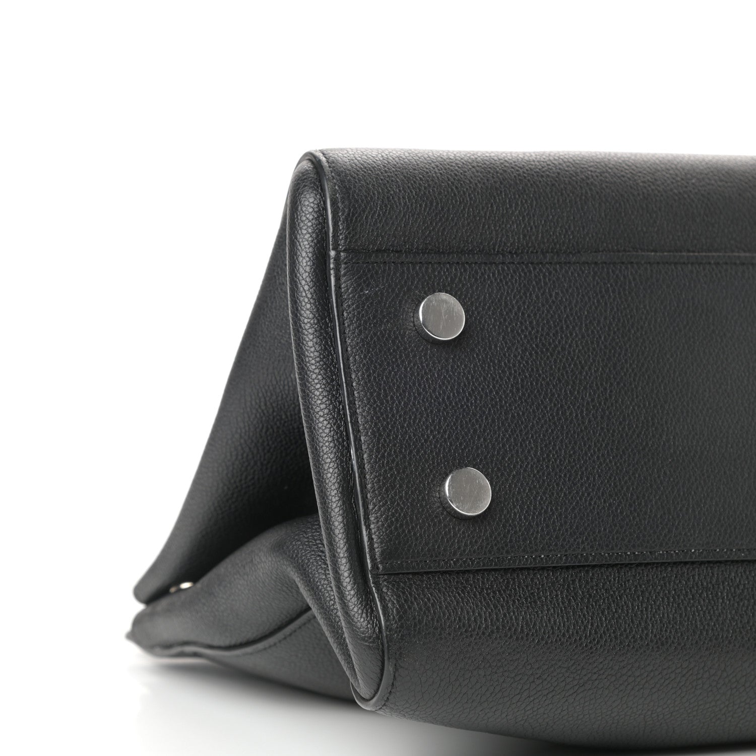 Saint Laurent Grained Calfskin Medium Rive Gauche Cabas Black 7 of 9
