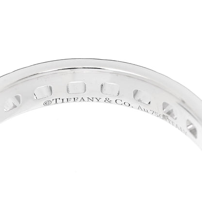 Tiffany 18K White Gold Narrow T True Band Ring 53 6.5 4 of 4