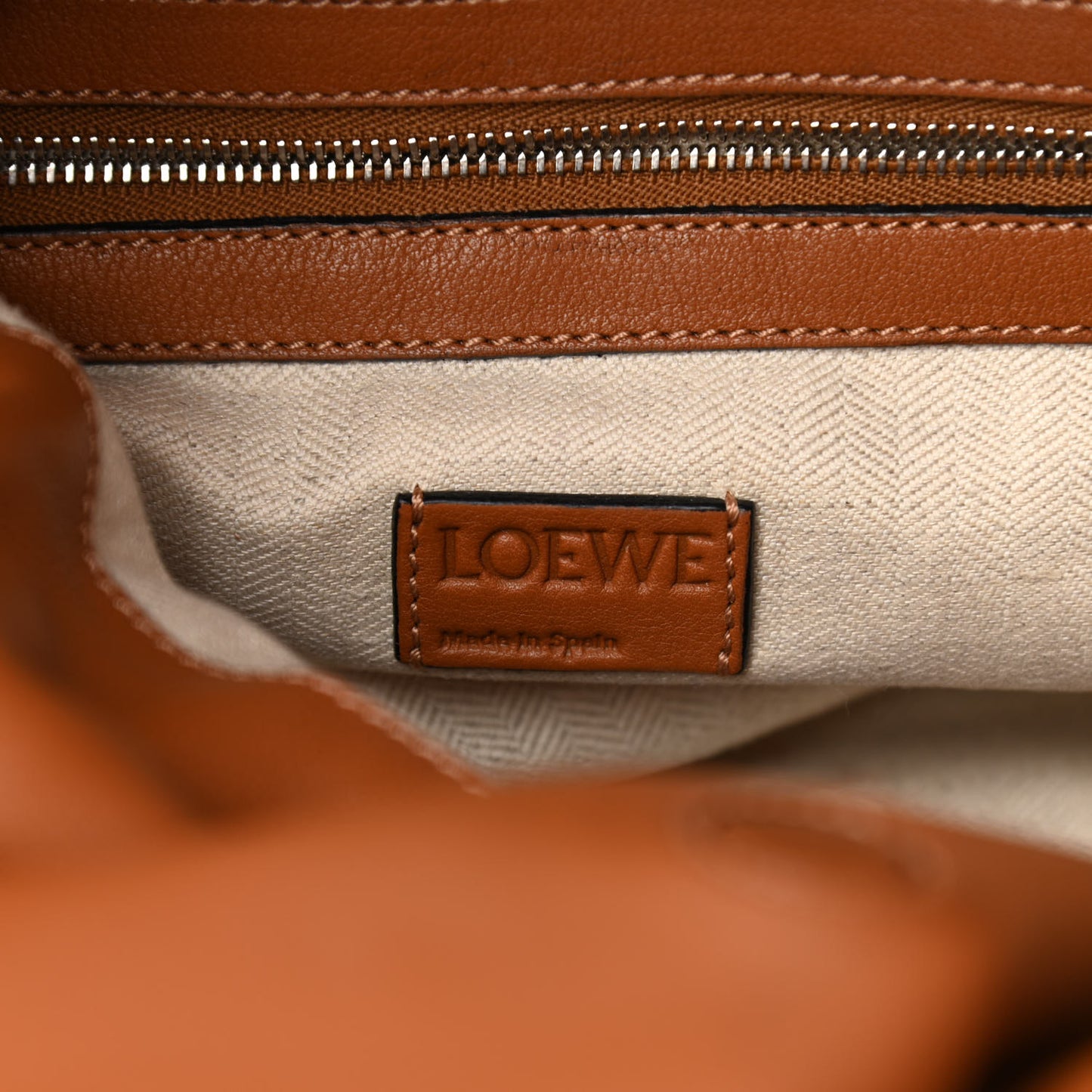 Calfskin Small Flamenco Knot Bag Caramel
