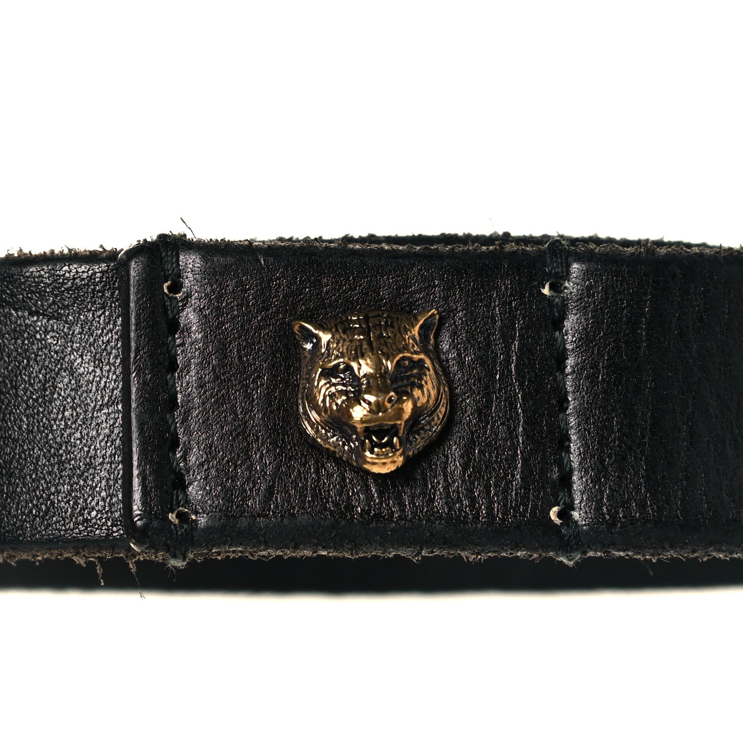 Calfskin Skinny Feline Belt 100 40 Black