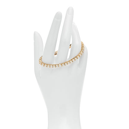 Parker & West by FASHIONPHILE 14K Yellow Gold Diamond 6.45ctw Tennis Bracelet 2 of 6