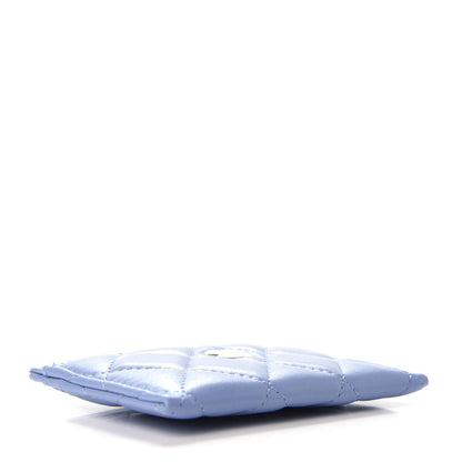 Chanel Lambskin Quilted Card Holder Light Blue 4 of 9