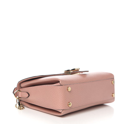 Gucci Dollar Calfskin Interlocking G Top Handle Shoulder Bag Soft Pink 3 of 10