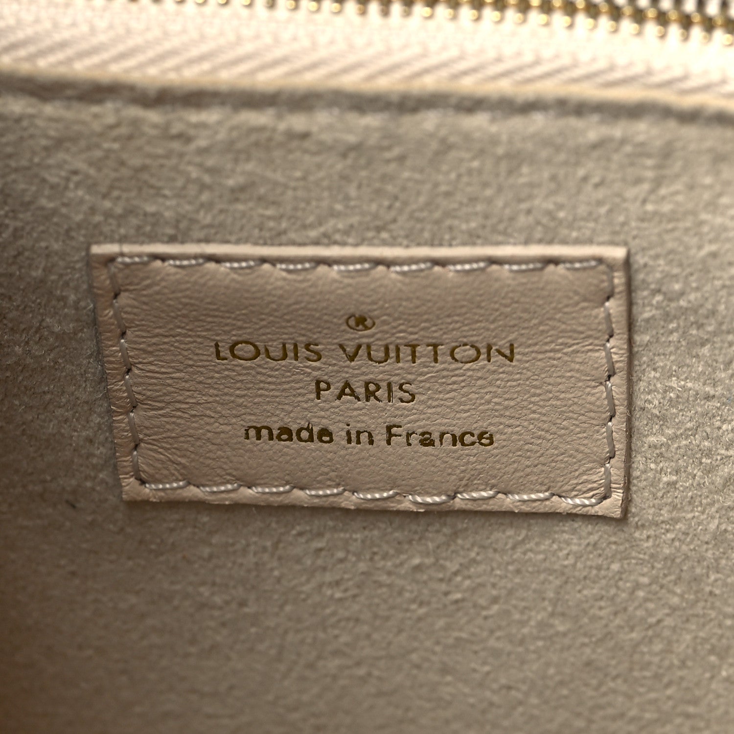Louis Vuitton Grained Calfskin Monogram Double V Creme 6 of 9