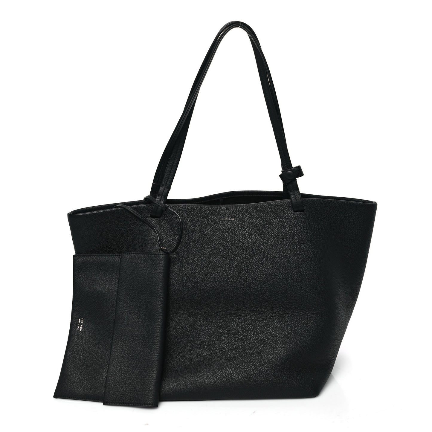 Grained Calfskin Park Tote Three Black