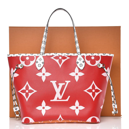 Louis Vuitton Monogram Giant Neverfull MM Rouge 10 of 10