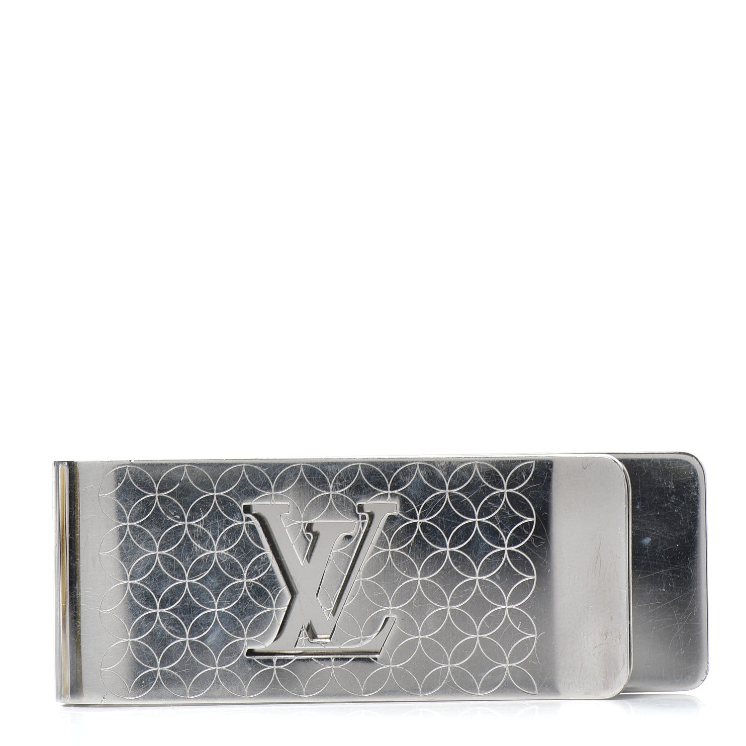 Louis Vuitton Metal Champs Elysees Money Clip Silver 1 of 3