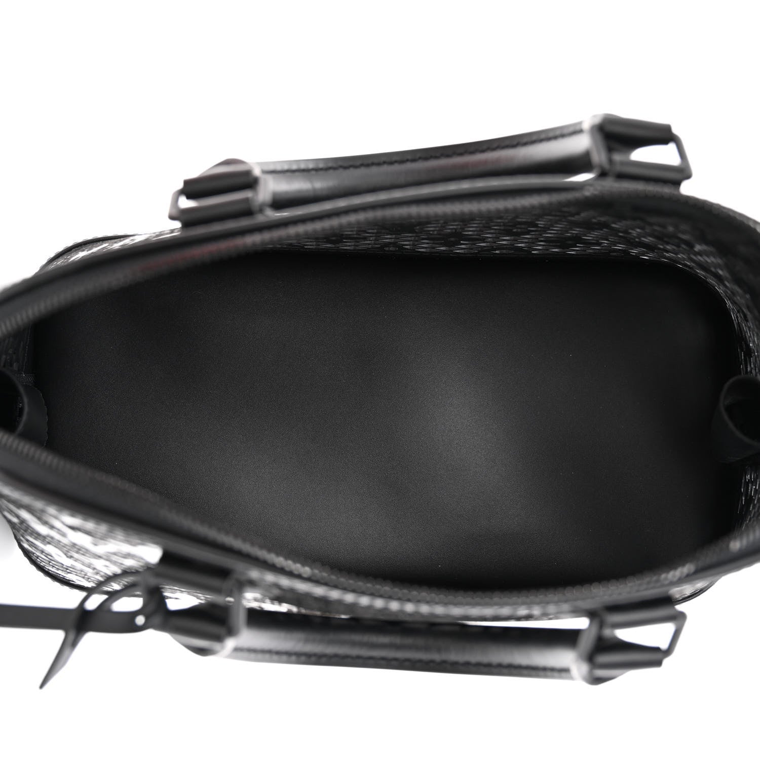 Louis Vuitton Patent Calfskin Laced Monogram Alma PM Black 8 of 13