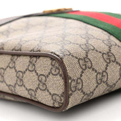 Gucci GG Supreme Monogram Web Small Ophidia Messenger Bag Brown 9 of 11