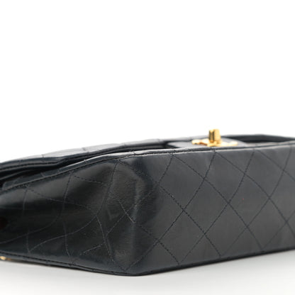 Chanel Lambskin Quilted Medium Double Flap Black 10 of 14