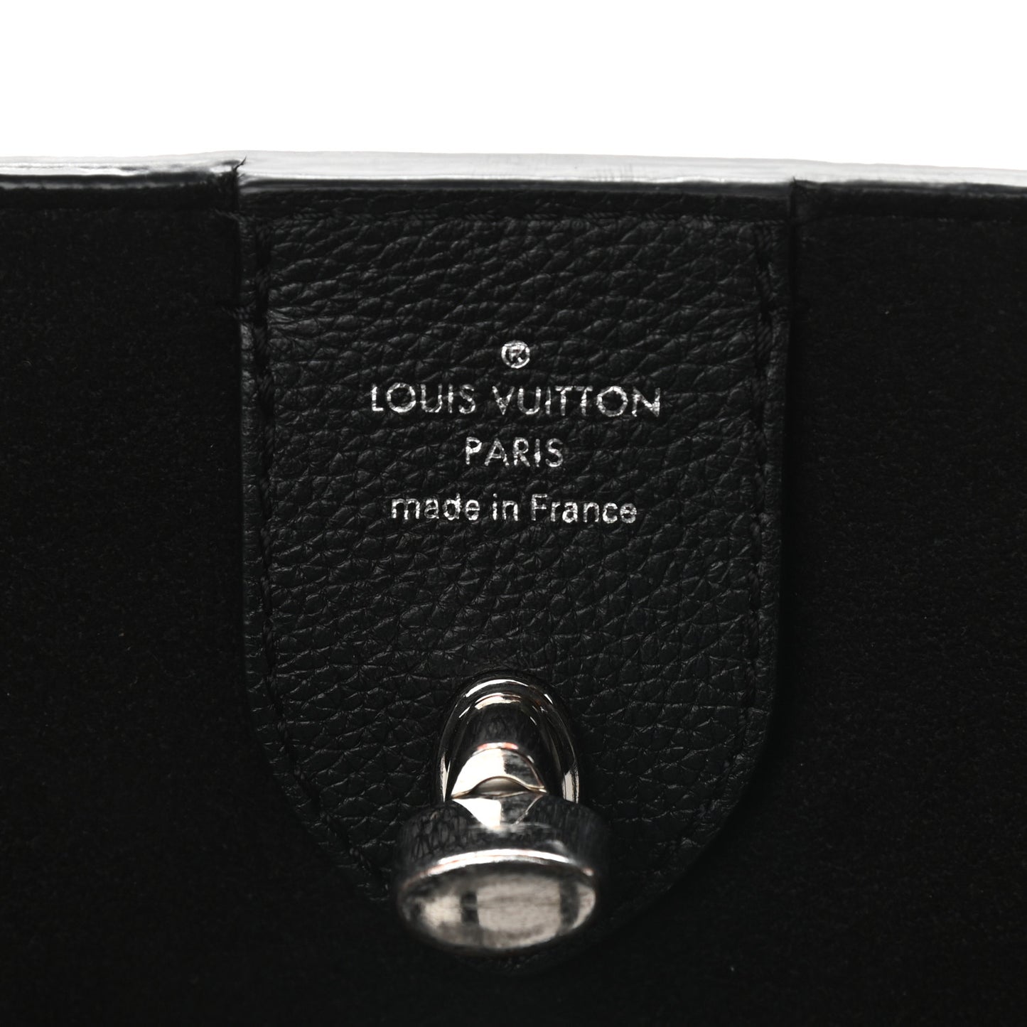 Calfskin Lockme Go Tote Black