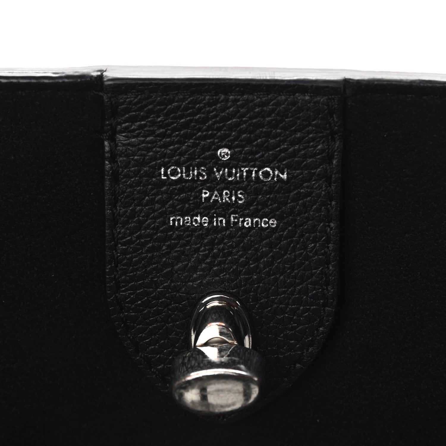 Louis Vuitton Calfskin Lockme Go Tote Black 6 of 10