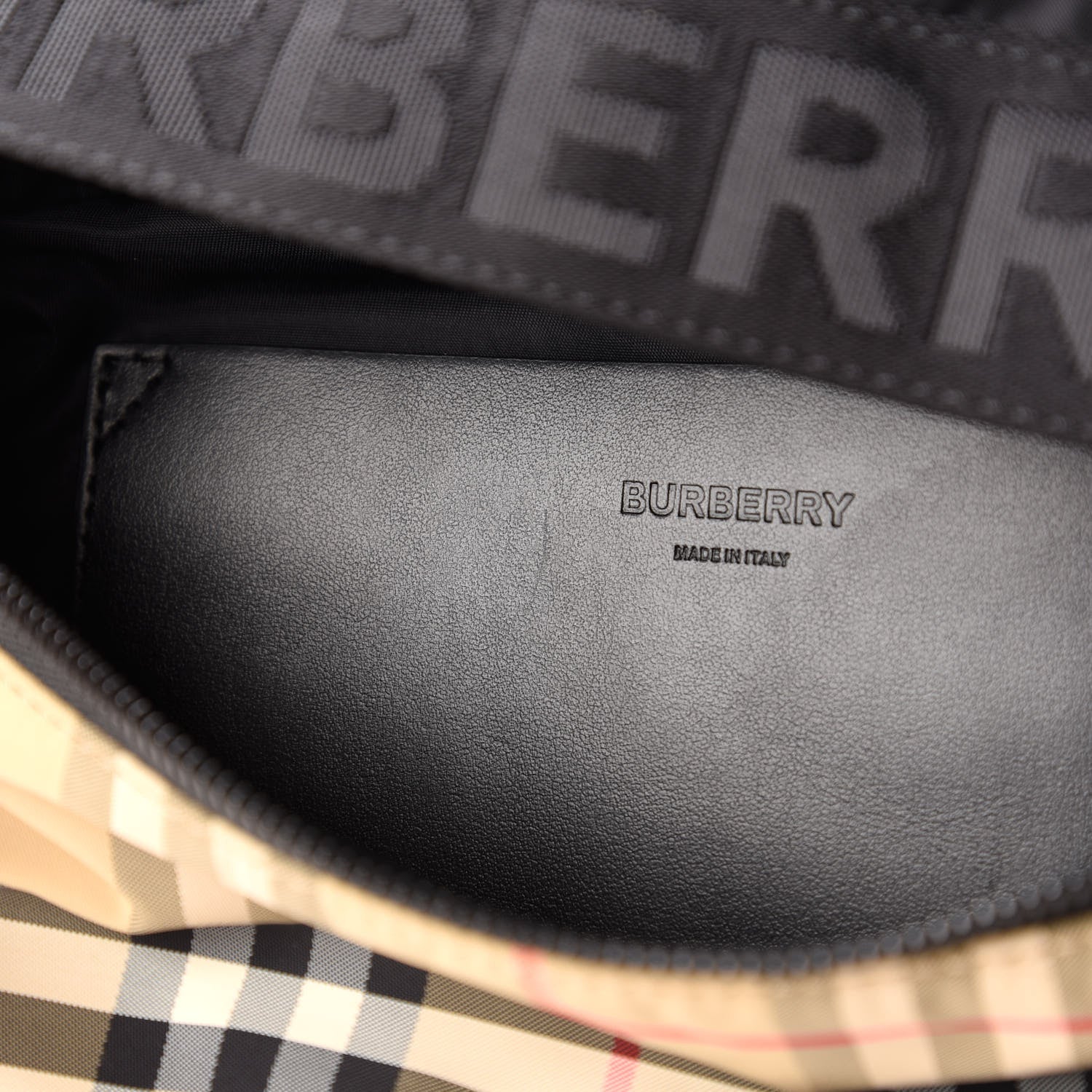 Burberry Nylon Vintage Check Sonny Bum Bag Archive Beige Black 11 of 11