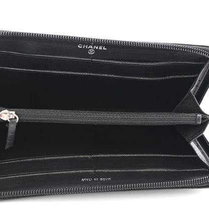 Chanel Caviar Large Timeless CC Zip Around Wallet Black 5 of 11