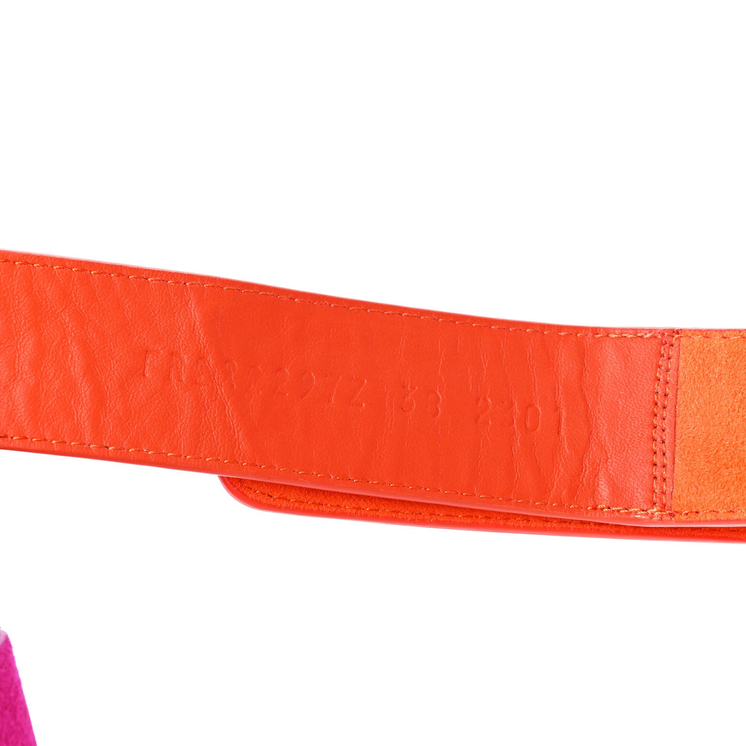 Hermes Suede Goatskin Womens Chypre Sandals 38 Rose Chapas Orange Synthetique 8 of 8